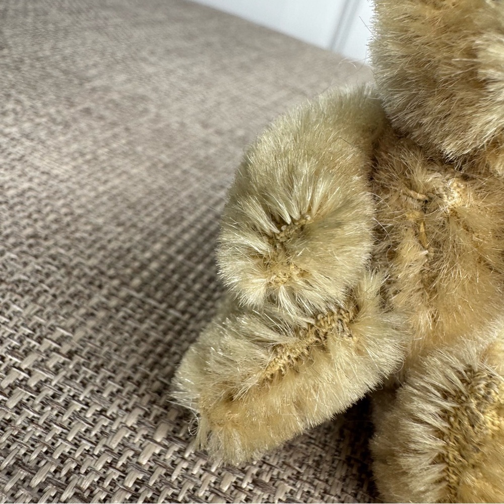 Steiff Mini Bear Plush Vintage 1950s made in Germany Mohair Jointed 3” early toy - Picture 4 of 8